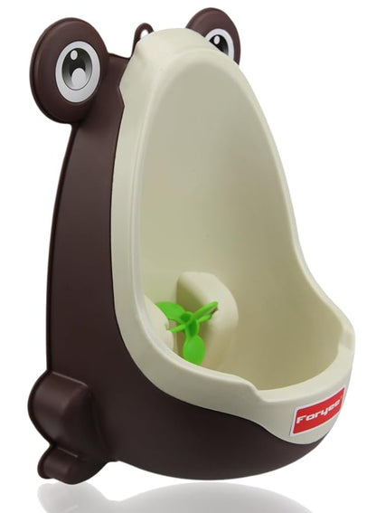 Potty Training Urinal for Boys Cute Whale with Funny Aiming Target - Gray